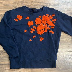 Woman's Medium Navy Blue JCrew Crewneck Sweatshirt